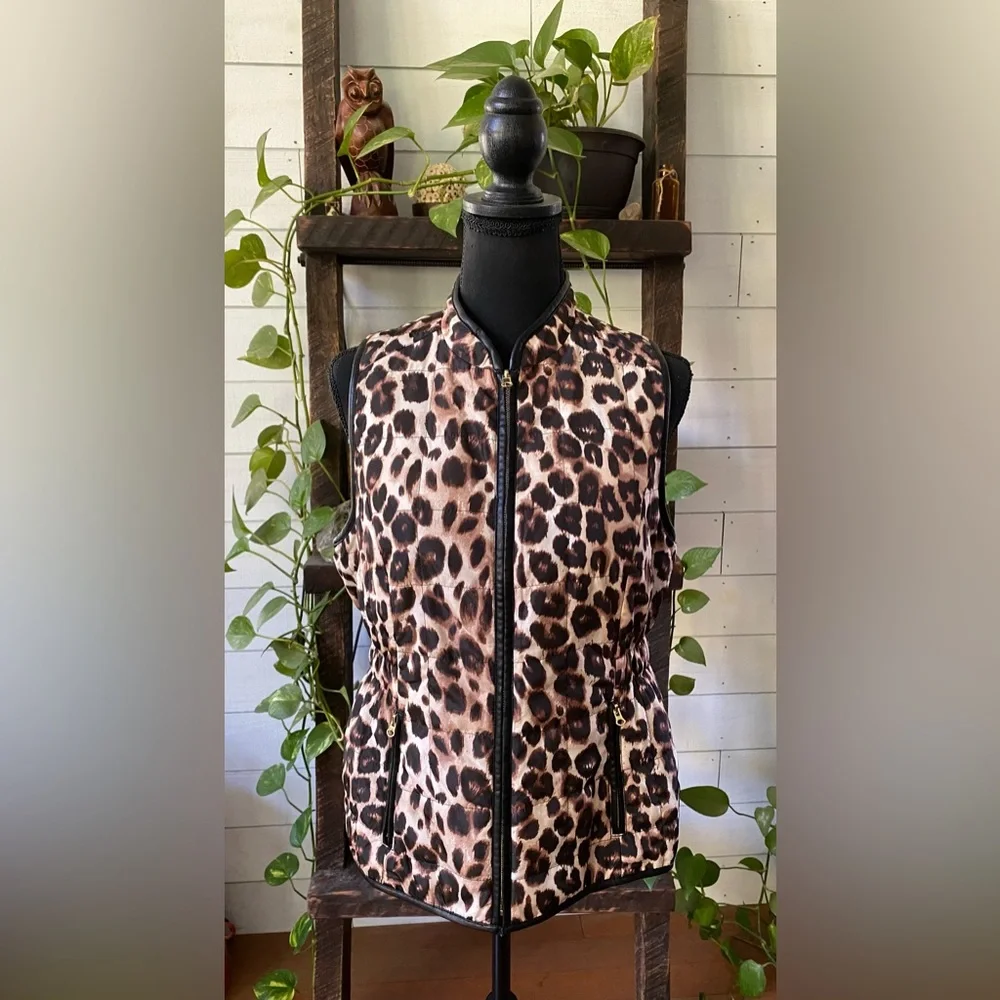 Chico’s: Animal Print Vest